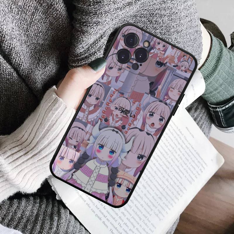Miss Kobayashis Dragon Maid Anime Phone Case For iPhone 14 11 12 13 Mini Pro Max 8 7 6 6S Plus X SE 2020 XR XS Funda Case