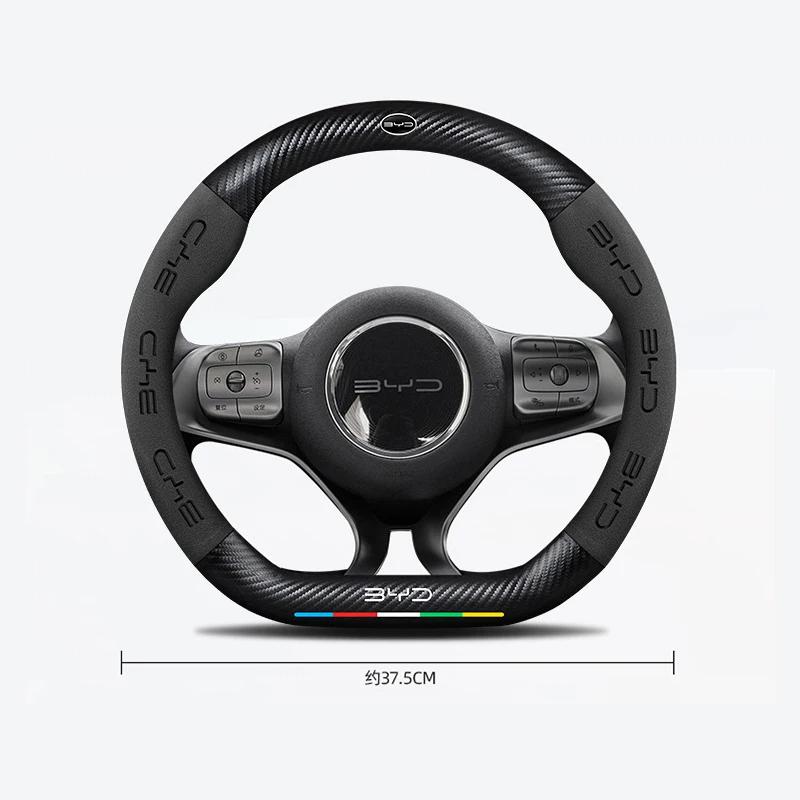 Leder-Autolenkradabdeckung geeignet für BYD Ato 3 Fafengtang F3 E6 Yuan Song Plus EV F0 Qinhan Dolphin S6