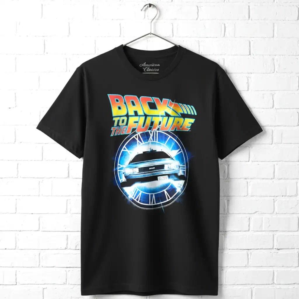 Back to The Future Time Travel Machine Clock Tower Men s T Shirt DMC DeLorean XXXL