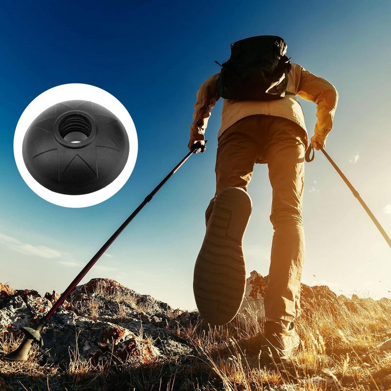 Schlammkörbe für Wanderstöcke 2x Runde Schnee-Ski-Schlammkörbchen Spitzen Schutz Wanderstockspitzen Gehstock Ersatzzubehör