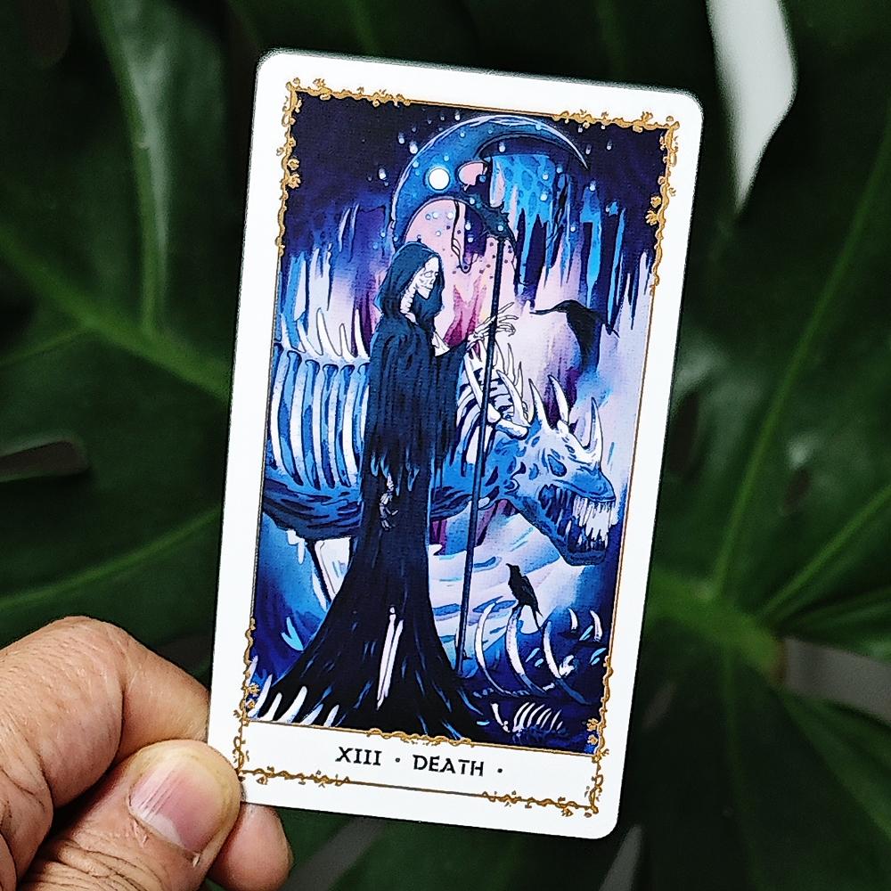 Silent Desolate Tarot Deck 78pcs Cartoon Cards Based on Rider System Board Game
