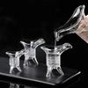 10ml/20ml/30ml Ancient Imperial Wine Glass Home Creative Transparent Three Legged Glass Cup Chinese Style Wine Glass Spirits Cup