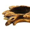 Flowerpot Hand-Painted Imitation Old Tree Stump Shape Outdoor Garden Planter Cement Texture Weatherproof Plant Container