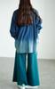 Gold Japan Plus Size Gaucho Wide Pants Women's Fleece-Lined (JP, Alphabet, LL, 3L, Green)