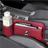 Für BMW Performance M PU Leder Auto Mittelkonsole Seite Sitz Lückenfüller Organizer Box Autositz Lückentasche Multifunktions-Sitzorganizer