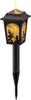 Takasho Solar Light Outdoor Alice Silhouette Light Black Garden Light Outdoor Indirect Lighting Waterproof Alice In Wonderland Resin/Glass TA-L02