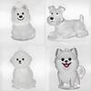 Pet Hair Storage Box Resin Cute Animal Keychain For Collectors And Giftgiving