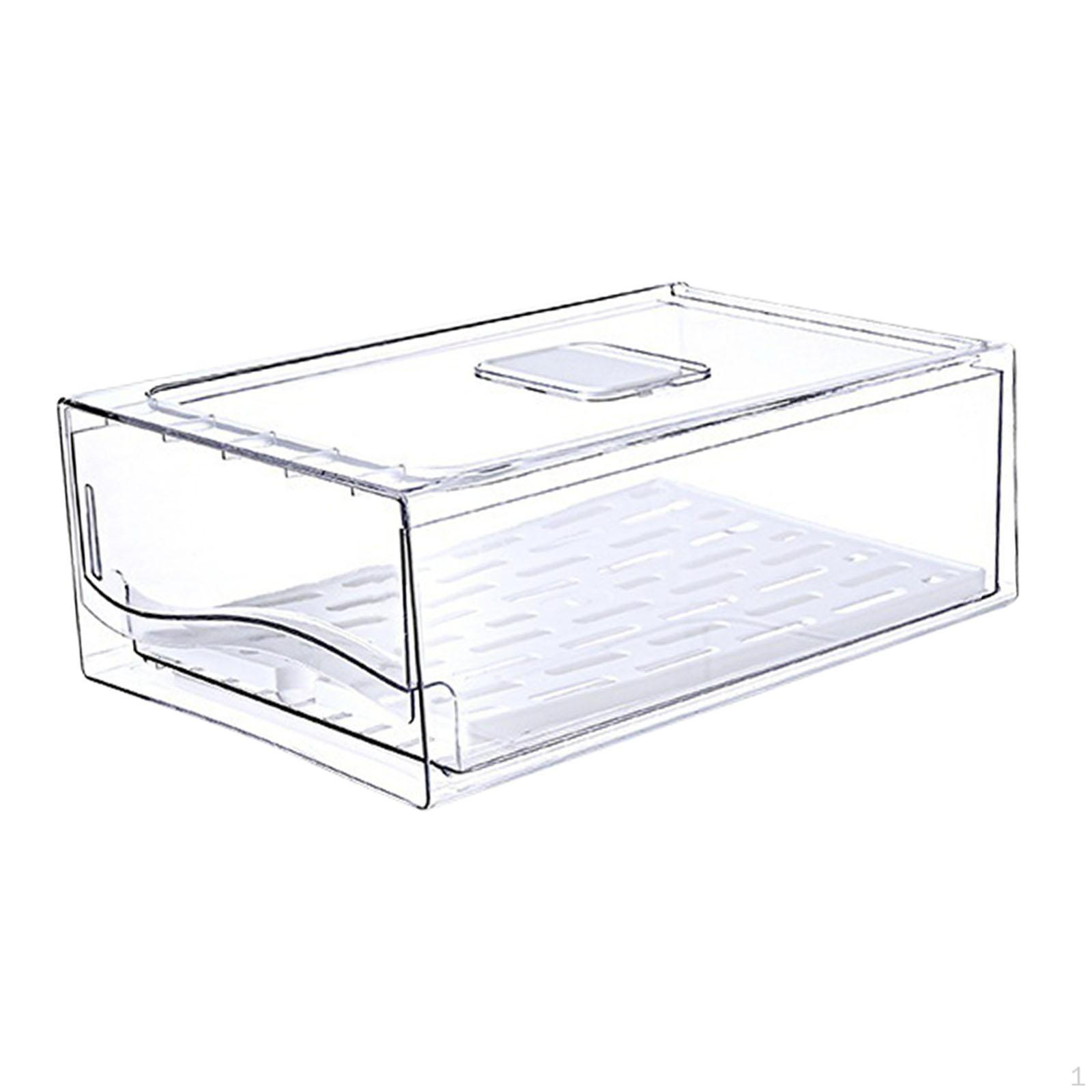 

Ящики для холодильника, прозрачный многофункциональный контейнер для хранения продуктов, органайзер для холодильника L