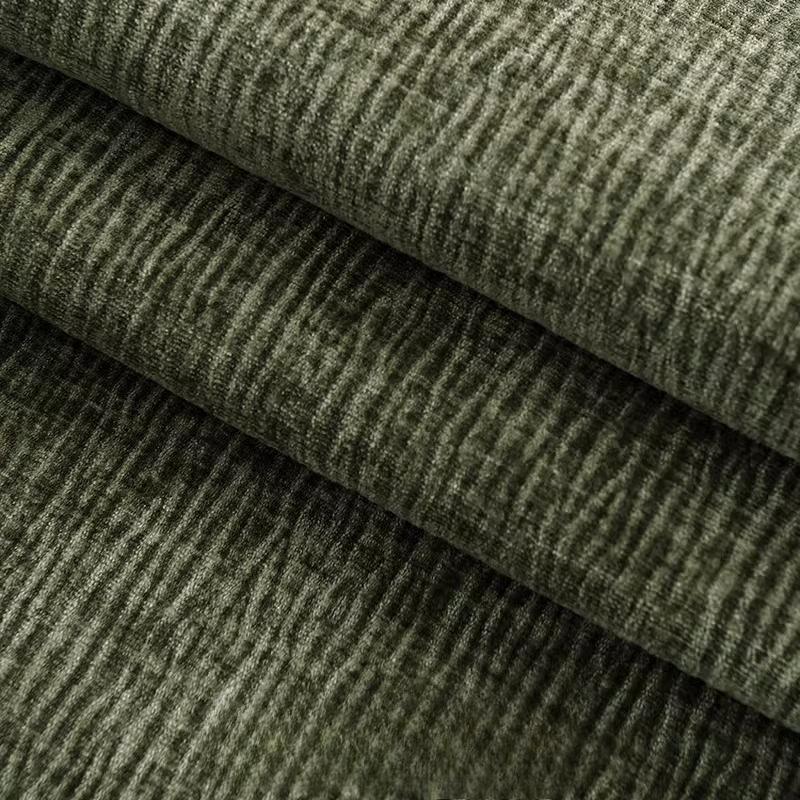 Thickened Plain Chenille Fabric Jacquard for Sewing Curtains Sofacovers Sewing Striped Pattern Textile Skin-friendly Textured