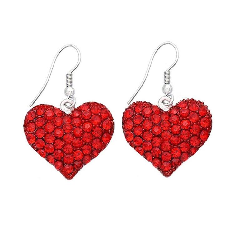 Temperament Heart Drop Earrings Jewelry Fashion Y2K Small Hoop Earrings