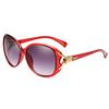 Newest Anti-UV Square Sunglasses for Women with Retro Camellia Design and Summer Glasses Case
