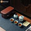 Portable Chinese Imitation Ru Ware Tea Set