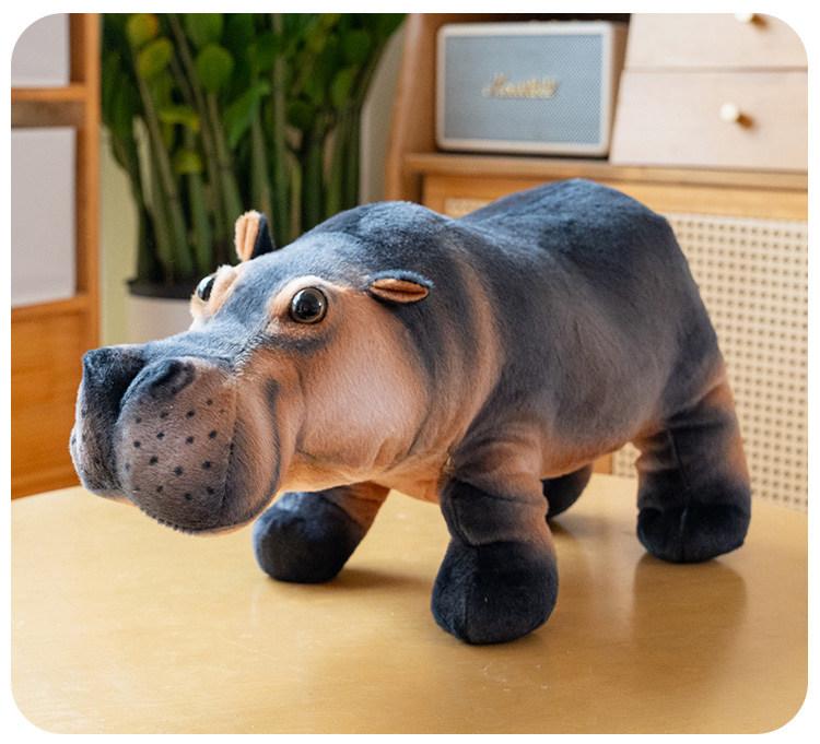 30-40cm Realistische Nilpferd Plüschtiere Stofftier Nilpferd Kissen Weich Kuschelig Schlafen Kawaii Puppe Perfekte Geburtstagsgeschenke Kind Mädchen Junge 30cm