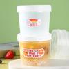 Reusable Plastic Puddings Jars with Lid Microwave Safe Design For Snacks Meal Preparation Kitchen Accessories