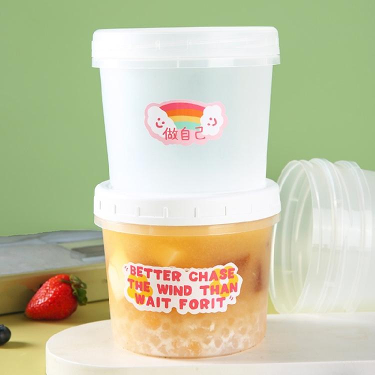 Reusable Plastic Puddings Jars with Lid Microwave Safe Design For Snacks Meal Preparation Kitchen Accessories