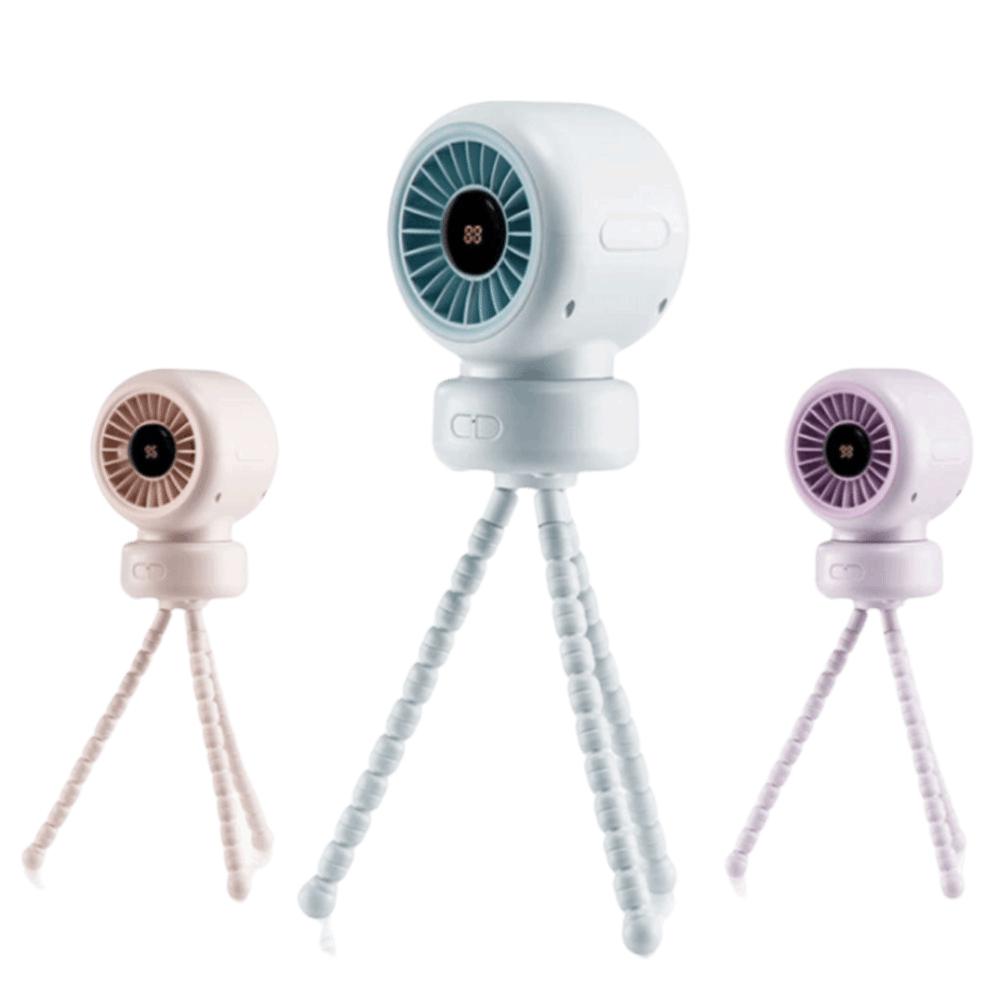 12H Runtime Stroller Fan 3600mAh Clip Fan Healthy Wind Octopus Clip Fan  Children Use