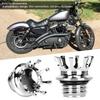 Fuel Tank Cover Gas Cap Crown Type Motorcycle Accessory Fit for Defender FXDPSilver