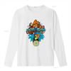 Vintage Splash Mountain T Shirt Gray Size S M L XL HNS vintage Washed Comfortable streetwear Breathable graphic