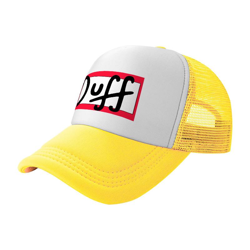 Síťovaná kšiltovka Duff Beer s prodyšným zadním panelem a klasickým snapback designem pro volný čas