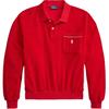 Polo Ralph Lauren Cotton Blend Terry Long Sleeve Embroidered Pony Polo Shirt Loose Fit Women tops 211A12737-003