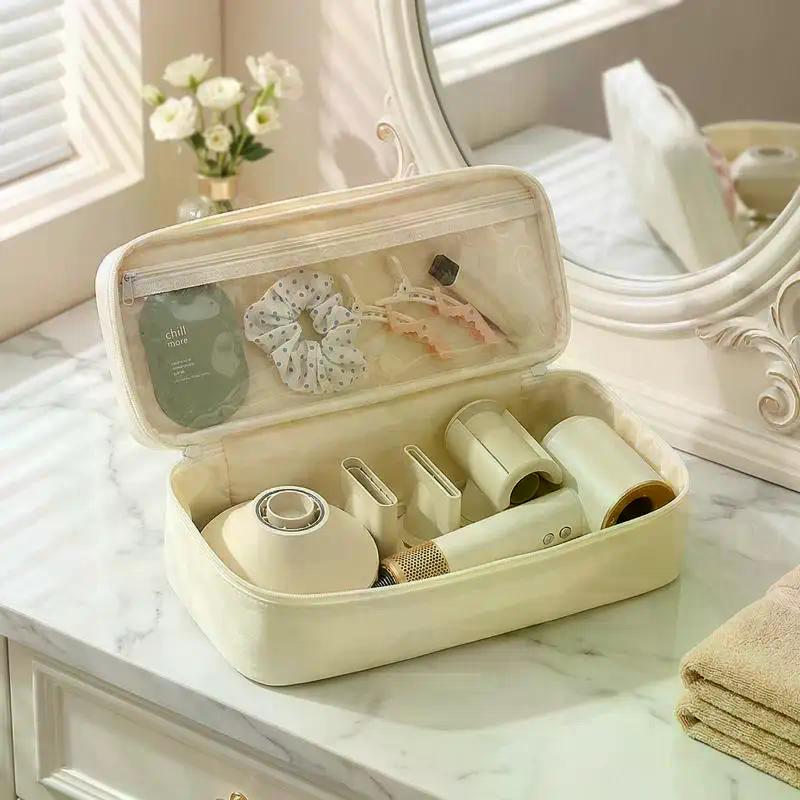 Portable Travel Hair Dryer Bag Large Hair Tool Storage Lightweight Organizer for Vacation Business