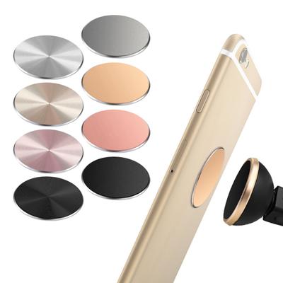 4 szt. Zamienne okrągłe metalowe płytki samoprzylepne do magnetycznego uchwytu na telefon komórkowy