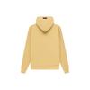 Fear Of God Essentials SS23 Waffle Raglan Hoodie Light Tuscan Logo Print Fleece Warm Hooded Sweatshirt Men hoodies Egg-Yellow FOG-SS23-033