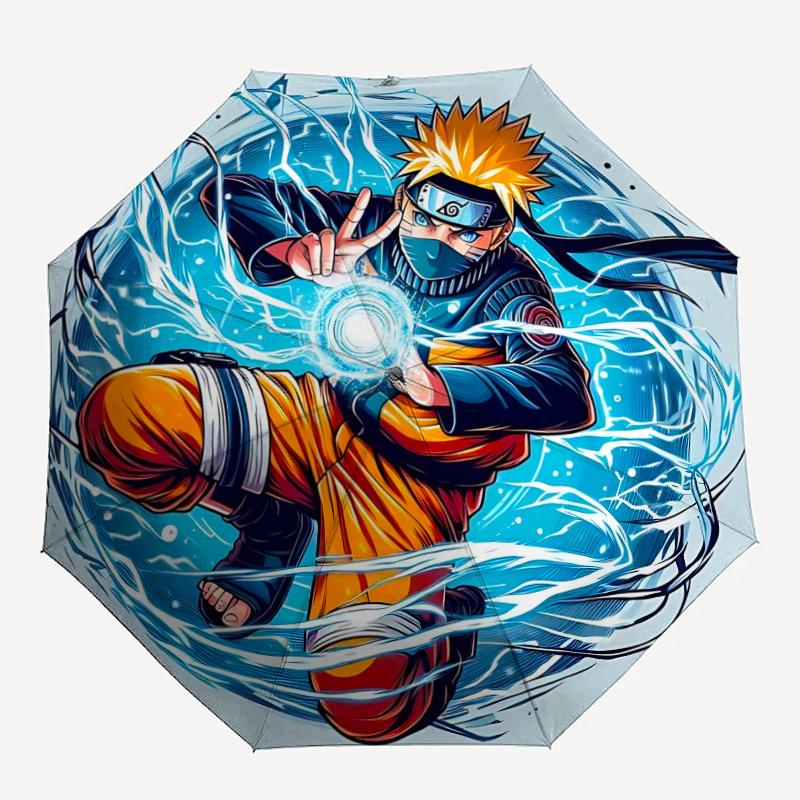 

1PC Naruto Print Umbrella, Featuring Automatic Folding. This Sturdy And Durable Umbrella with Eight Ribs yy250917015