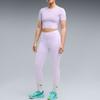 Puma Pwrmode Outdoor Sports Sweat-Wicking Quick-Dry Crew Neck Pullover Short Sleeve T-Shirt Women T-Shirt Purple 529328-46