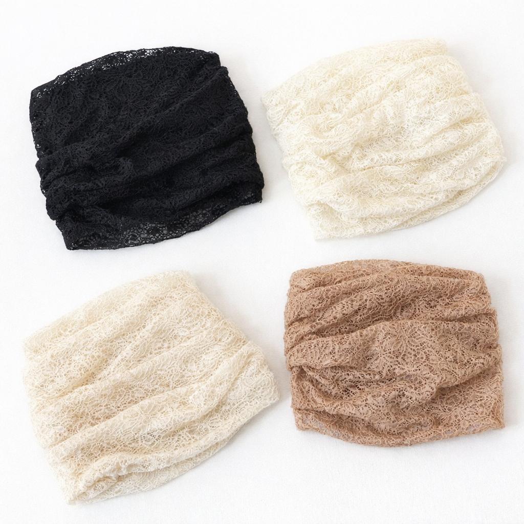 Lace Bandana Beanie