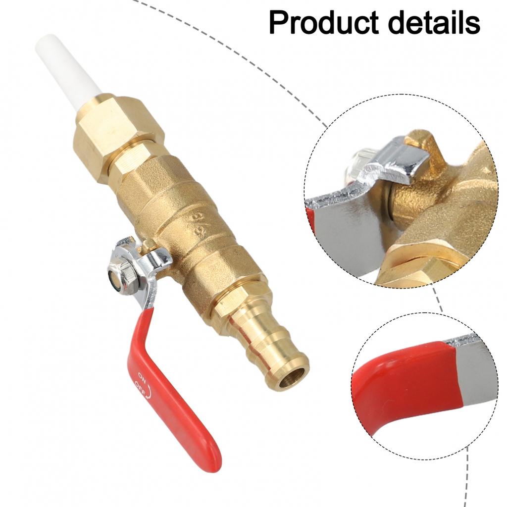 Sandblaster Tool Assembly with Nozzle Tips and Brass Ball Valve Connector
