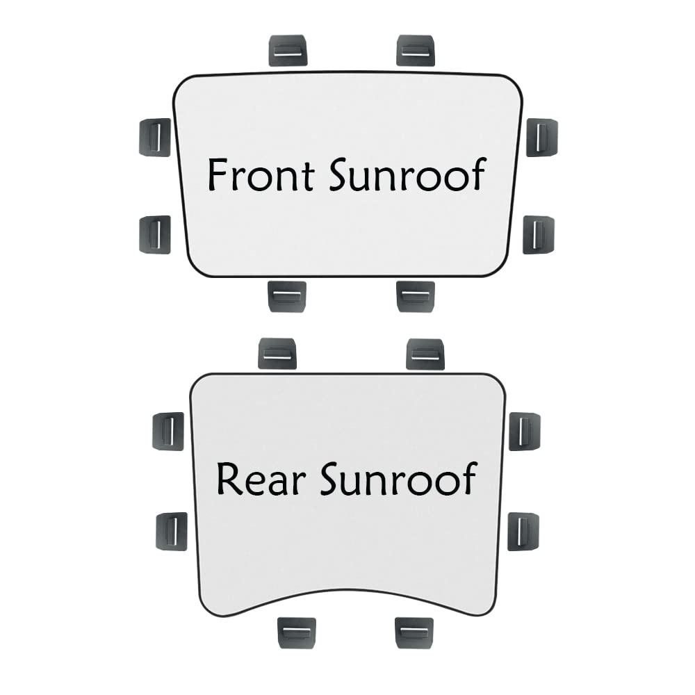 Oisinlas 16pcs Sunshade Clip Roof Shade Clips for Sunroof Tesla Model 3 Model Y
