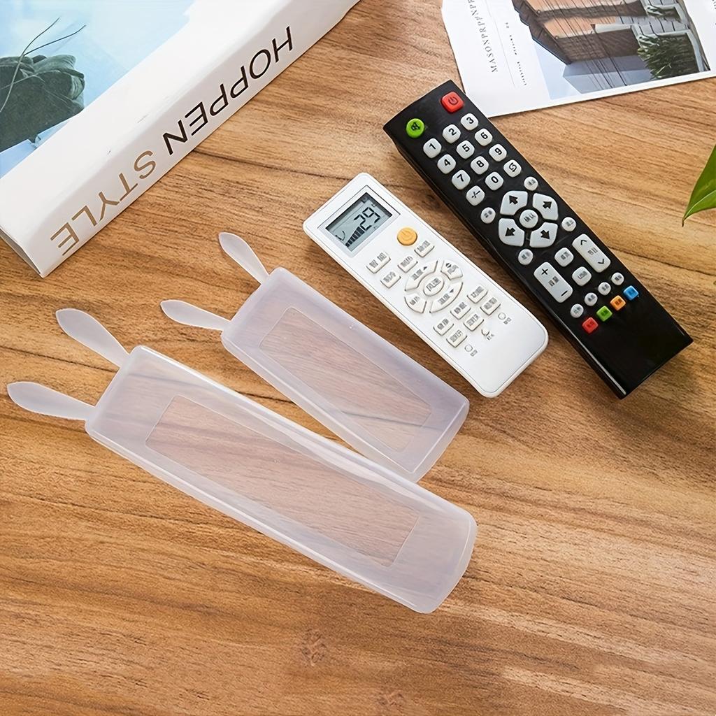 1pc Transparent Remote Control Cover Case for TV, AC, Rabbit Ear Dustproof Protective Sheath Sleeve, Protects Devices from Dust and Scratches