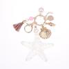 Women Pearl Starfish Accessories Key Ring Starfish Keychain Keychain Bag Pendant Decor Gifts