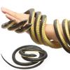 1.23m Fake Realistic Rubber Toy Snake Simulation Anaconda Scary Halloween To Scare Birds Props Prank Trick Toy Accessories