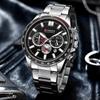 Luxury Business Multifunctional Mens Watches Quartz Chronograph Classic Fashion Luminous Wristwatches Reloj Hombre