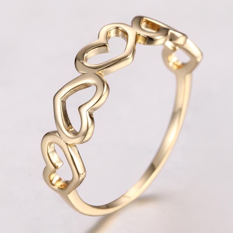 Kenjie Women's Retro Zircon-Inlaid Korean Ring, Exaggerated & Elegant with Exquisite Color Retention