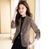 Women's Short Petite Merino Wool Suit Jacket - 2025 Autumn/Winter High-End Blazer