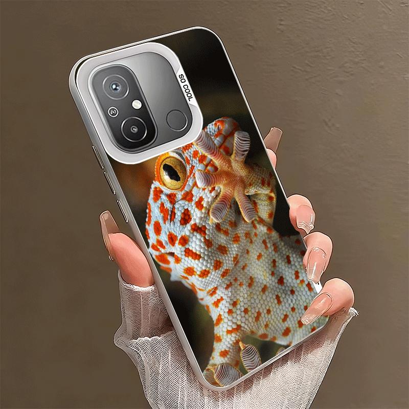Lizards Geckos Cute Pet Shockproof Phone Case for Xiaomi Poco X7 X6 X5 X3 Pro F7 Ultra M8 Redmi 15C 15 14C 13C 12C 10C 13 12 10