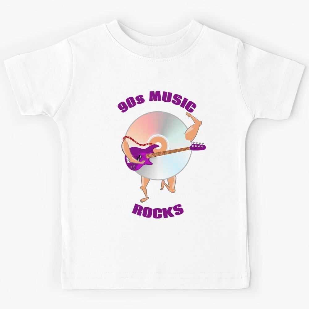 90s Music Rocks Funny CD Kids T-Shirt 160