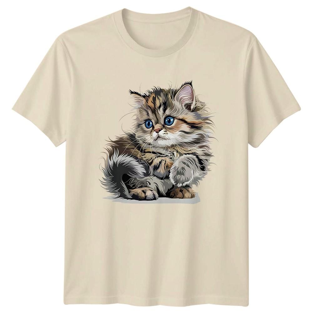 Adorable Fluffy Kitten Easily Distracted TShirt Funny Cat Cats Birthday Gift