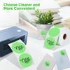 2 Inch Circle Thermal Sticker Labels Self-Adhesive Round Direct Thermal Multi-Purpose Roll Thermal Stickers-600 Labels/1 Roll