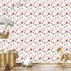 Christmas wallpaper white, coral, cream and light gray 50x1000