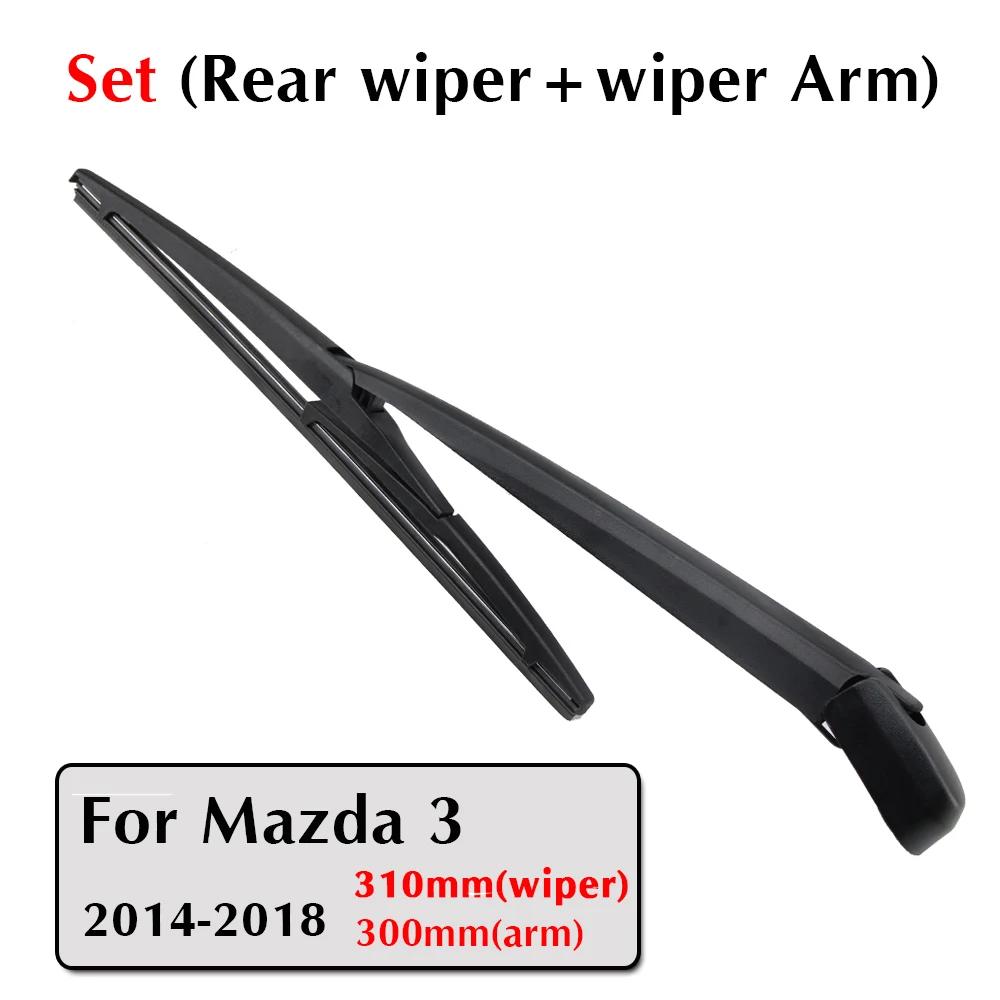 Car Rear Wiper Blade Blades Back Window Wipers Arm For Mazda 3 Hatchback (2014-2018) 310mm Auto Windscreen Blade