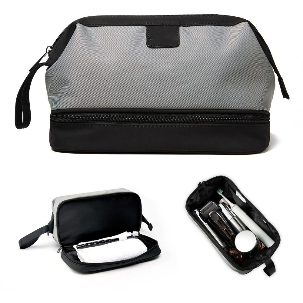 Large Capacity Travel Toiletry Bag Dry/Wet Separation Waterproof Cosmetic Bag Portable Bathing Bag Storage Pouch for Men Women
