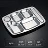 NHZHIW 304 Stainless Steel Divided Lunch Tray