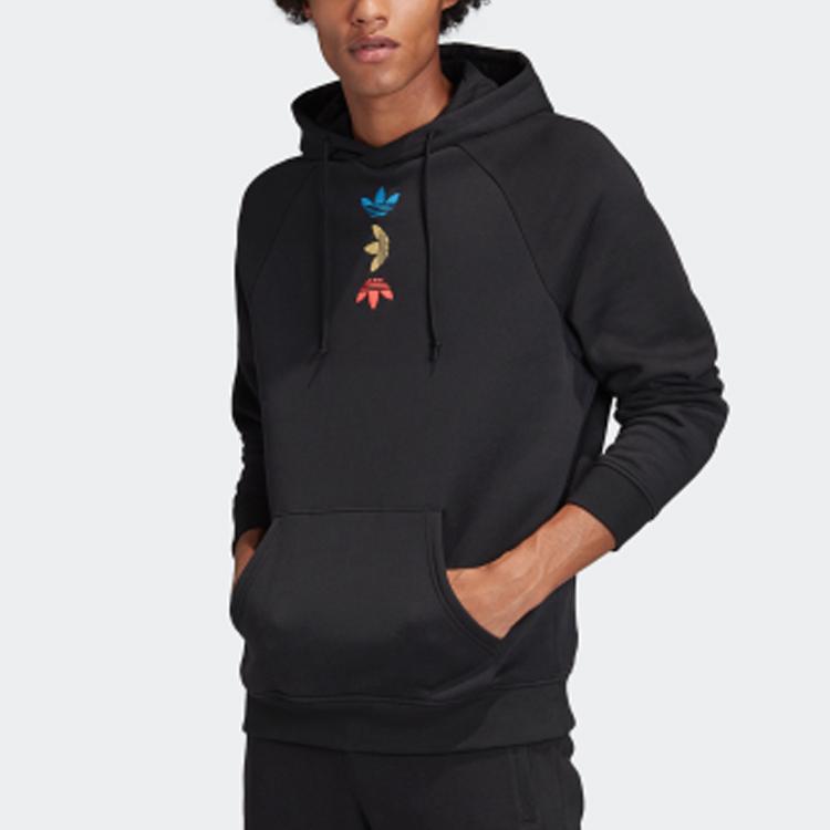adidas Originals Clover Ref/Met Hoodie With Fleece Men Tops Black FS7348