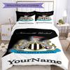 Newcastle 7 Customize Your Name Bedding Set Breathable Duvet Cover with Pillowcases Home Decoration Birthday Gift
