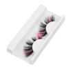 1 Pair 18mm Colored False Eyelashes Cosplay Costume Party Long Curly Pink Glitter Fake Eyelashes for Women G5X01‑2