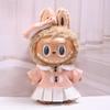 38cm Labubu Plush Doll Casual Outfit Set with Hat (Clothes Only)
